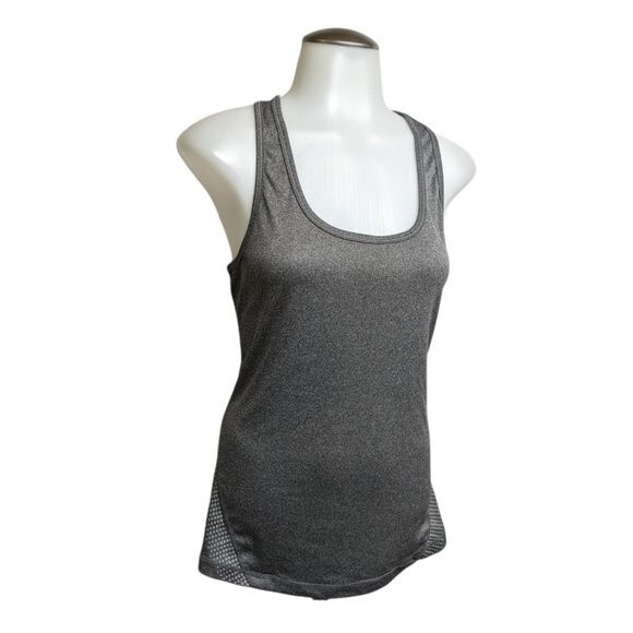 Reebok Tank Top Women Medium Activewear Performance T-Back Gray M - Picture 1 of 8
